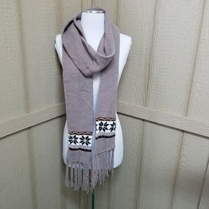 Fair Weather Accessories Women Taupe Scarf One Siz